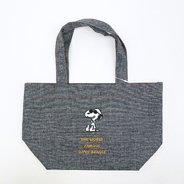 スヌーピー ジョークール トートバッグ ボウタイ ブラック ランチ SNOOPY