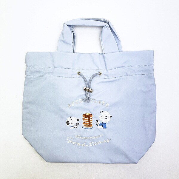 スヌーピー 保冷ランチ巾着バッグ スウィーツスウィーツ ブルー SNOOPY