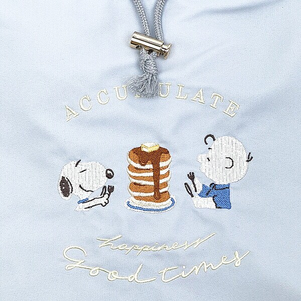 スヌーピー 保冷ランチ巾着バッグ スウィーツスウィーツ ブルー SNOOPY