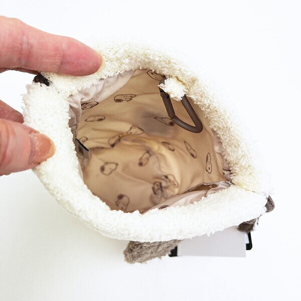 スヌーピー ふわふわフェイス巾着 すやすや SNOOPY