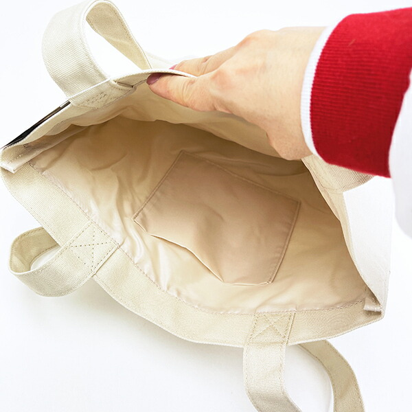 スヌーピー トートバッグ アイボリー SNOOPY