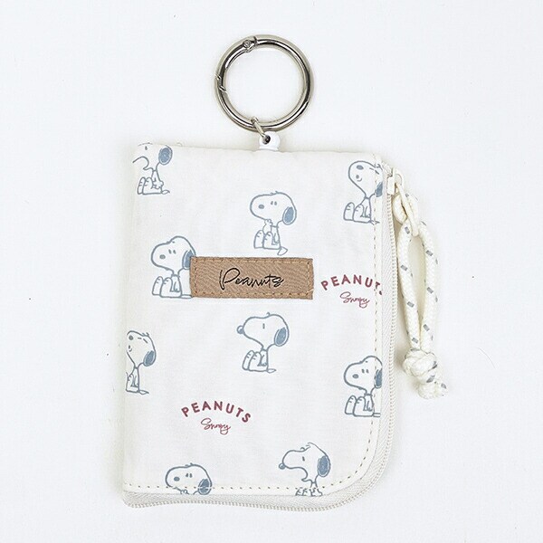 スヌーピー デイリーパスケース アイボリー 定期入れ SNOOPY