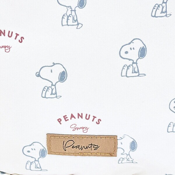 スヌーピー たっぷりメイクポーチ アイボリー Dusky paletteシリーズ SNOOPY