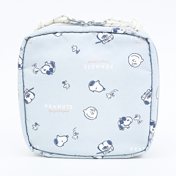スヌーピー たっぷりメイクポーチ グレー Dusky paletteシリーズ SNOOPY