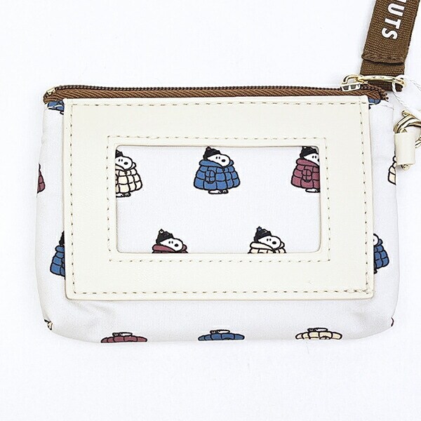 スヌーピー ポケット付きパスケース (ほっこり) チラシ 定期入れ SNOOPY