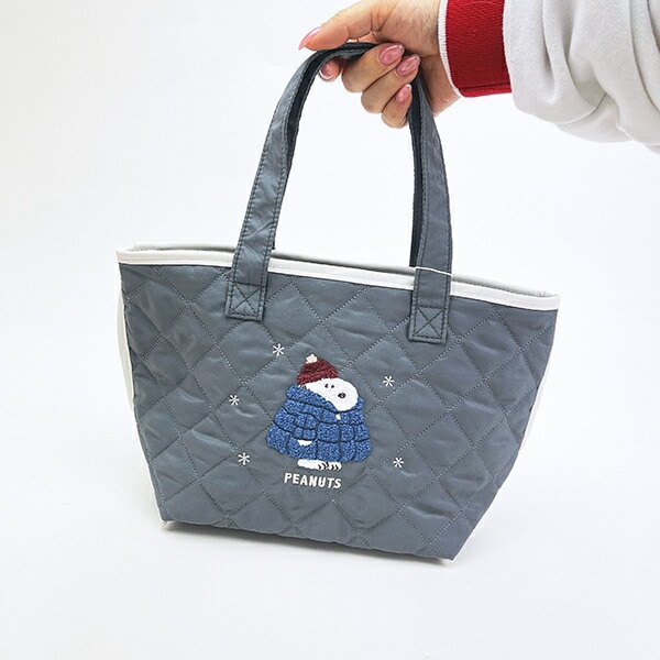スヌーピー トートバッグ (ほっこり) ワンポイント SNOOPY
