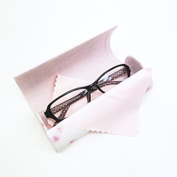 スヌーピー 眼鏡ケース ホワイト ふんわり桜 SNOOPY