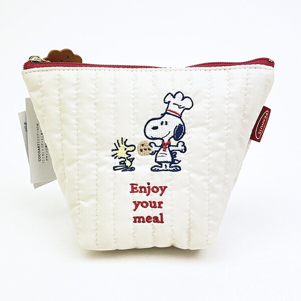 スヌーピー 舟形ポーチ レッド シェフシリーズ SNOOPY