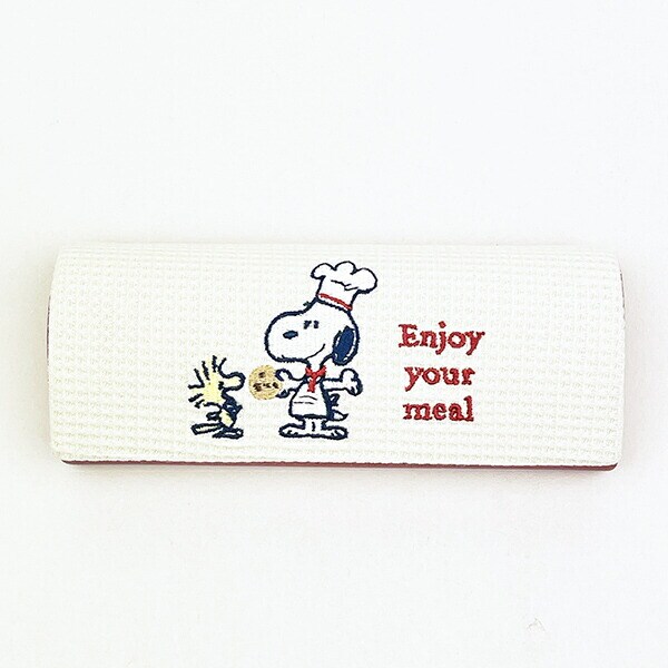 スヌーピー メガネケース レッド シェフシリーズ SNOOPY