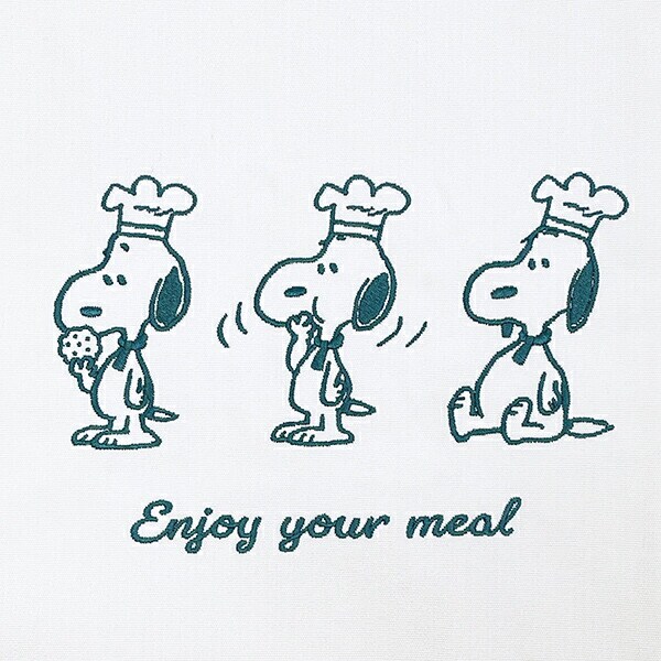 スヌーピー マルシェバッグ グリーン シェフシリーズ SNOOPY