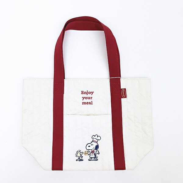 スヌーピー トートバッグ レッド シェフシリーズ SNOOPY