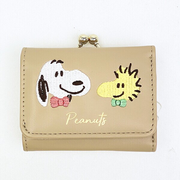 スヌーピー 3つ折り財布 (ブラウン) SNOOPY