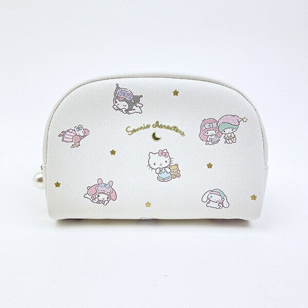 サンリオキャラクターズ ラウンドポーチ アイボリー Sanrio