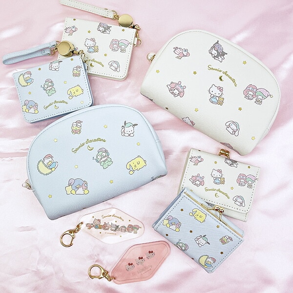 サンリオキャラクターズ ラウンドポーチ ブルー Sanrio