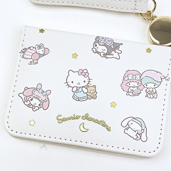 サンリオキャラクターズ オープンパスケース アイボリー 定期入れ Sanrio