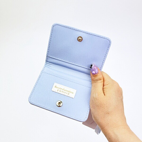 サンリオキャラクターズ オープンパスケース ブルー 定期入れ Sanrio