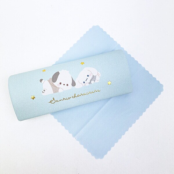 サンリオ ポチャッコ × シナモロール 眼鏡ケース (ブルー) チルタイムシリーズ シナモン Sanrio