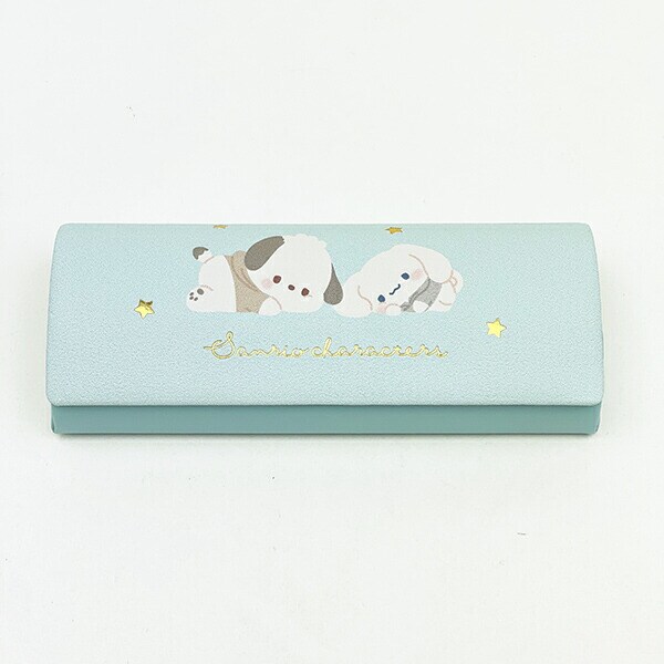 サンリオ ポチャッコ × シナモロール 眼鏡ケース (ブルー) チルタイムシリーズ シナモン Sanrio