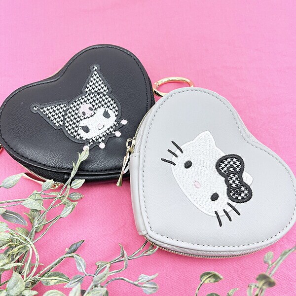サンリオ ハローキティ ミニハートポーチ モノトーンシリーズ Sanrio