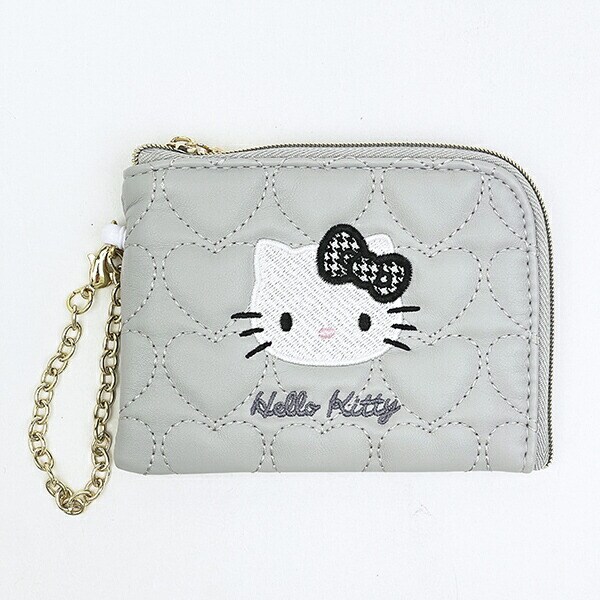サンリオ ハローキティ デイリーパスケース リール付き 定期入れ ICカード モノトーン sanrio