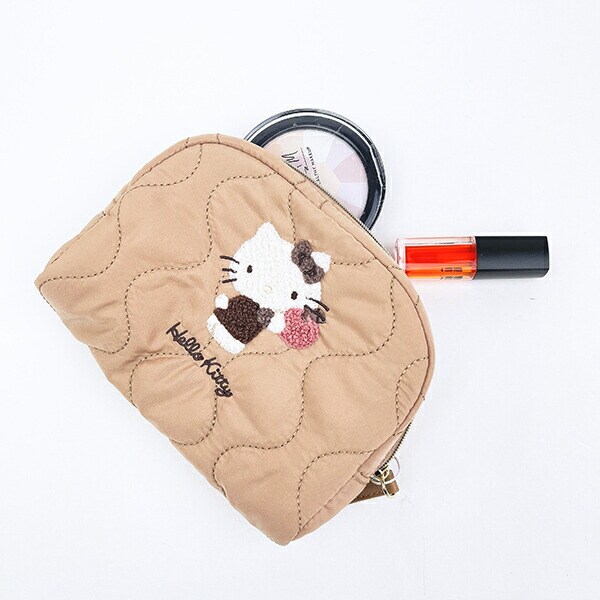 サンリオ ハローキティ ラウンドポーチ ナチュラルキルティング Sanrio