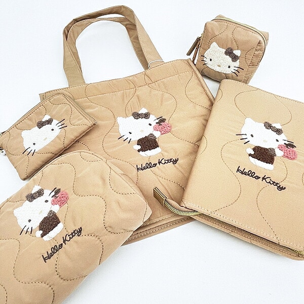 サンリオ ハローキティ デイリーポーチ 定期入れ ナチュラルキルティング Sanrio