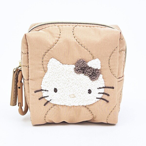 サンリオ ハローキティ カラビナ付きミニポーチ ナチュラルキルティング Sanrio
