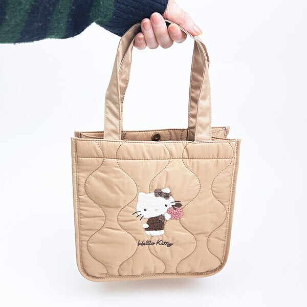 サンリオ ハローキティ ミニトートバッグ ナチュラルキルティング Sanrio
