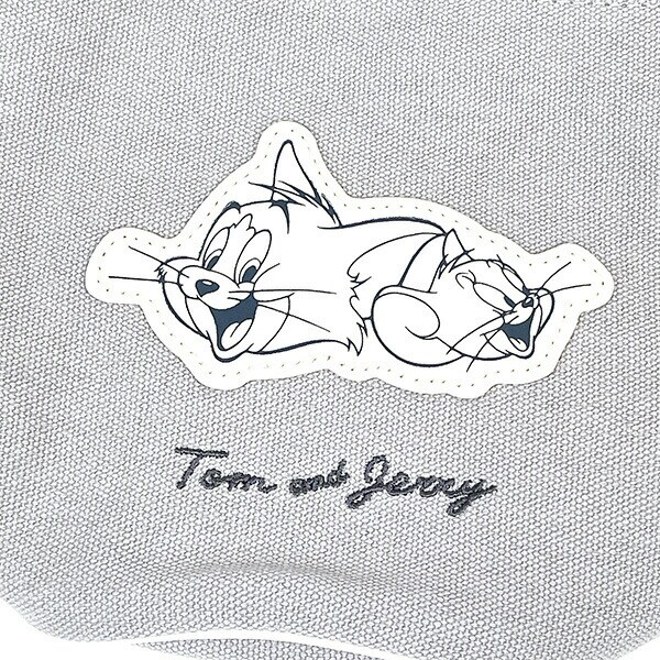 トムとジェリー カラーパイピング 巾着 (グレー) 小物入れ 巾着