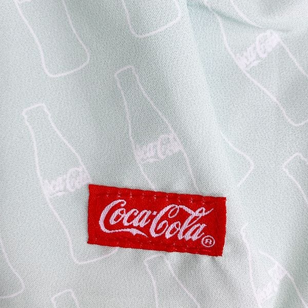 コカ・コーラ 巾着 Green 収納袋 小物入れ くすみカラー
