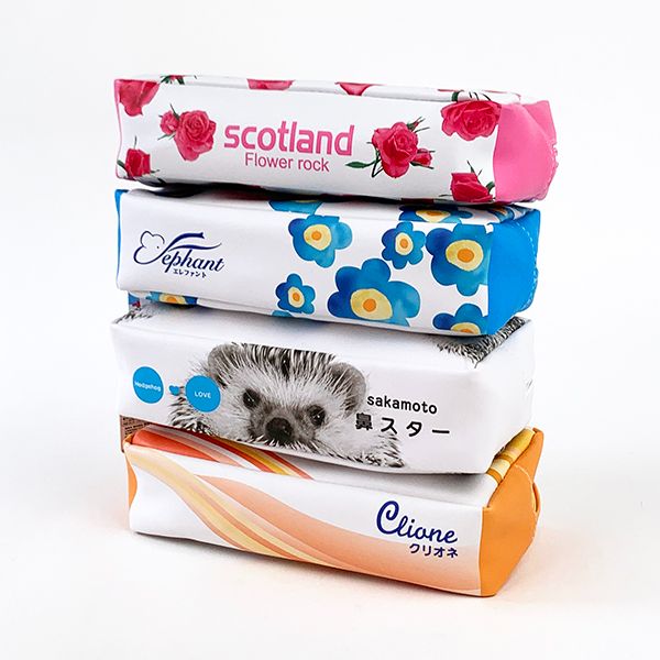 クリオネ ＢＯＸティッシュ ペンポーチ ペンケース ティッシュケース 文房具 おもしろ 筆箱