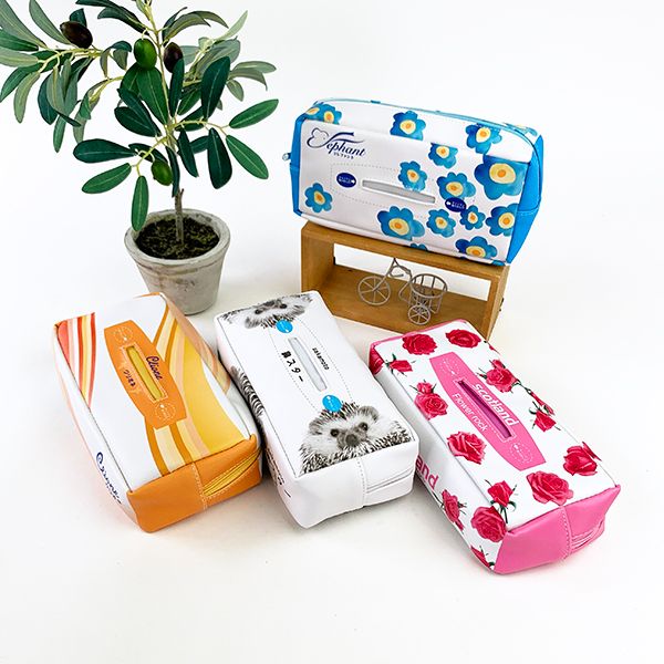 クリオネ ＢＯＸティッシュ ペンポーチ ペンケース ティッシュケース 文房具 おもしろ 筆箱