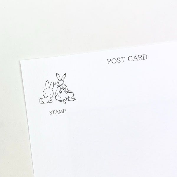 ミッフィー Miffy×鳥獣戯画 ポストカード 額縁・オバケ はがき