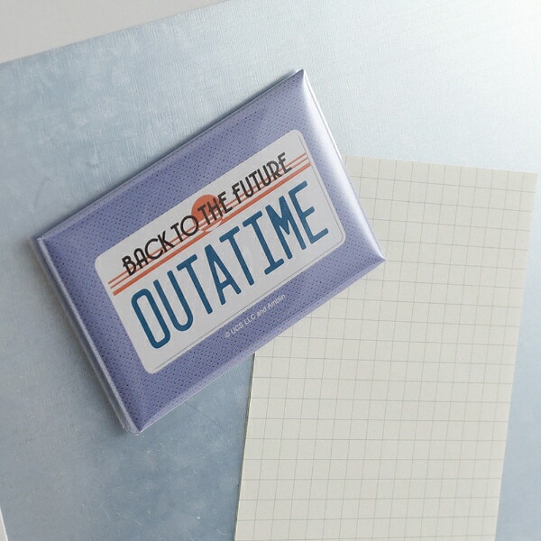 バックトゥザフューチャー BACK TO THE FUTURE マグネット (パープル) 日本製