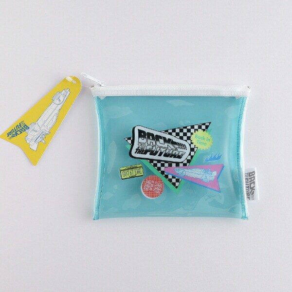 バックトゥザフューチャー BACK TO THE FUTURE PVCポーチ (ミント) 日本製