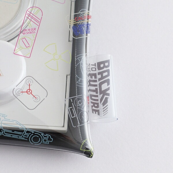 バックトゥザフューチャー BACK TO THE FUTURE PVCポーチ (ブラック) 日本製