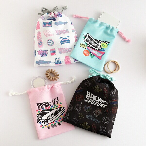 バックトゥザフューチャー BACK TO THE FUTURE 巾着2点セット (ミント)