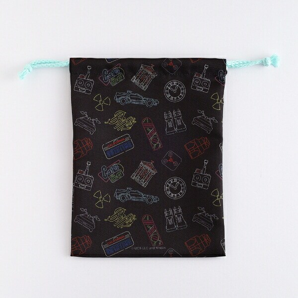 バックトゥザフューチャー BACK TO THE FUTURE 巾着2点セット (ピンク)