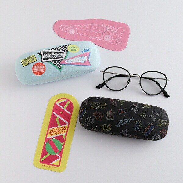 バックトゥザフューチャー BACK TO THE FUTURE メガネケース＆クロスセット (ミント) 眼鏡ケース
