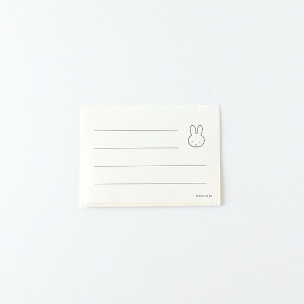 ミッフィー グリーティングカード（face/yellow） レター 文房具 フェイス イエロー