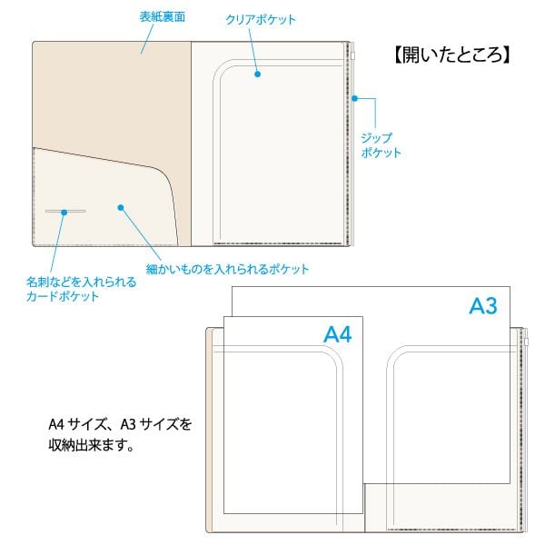 ミッフィー A4 ジップファイル バルーン ファイル クリアファイル 学校 オフィス 書類