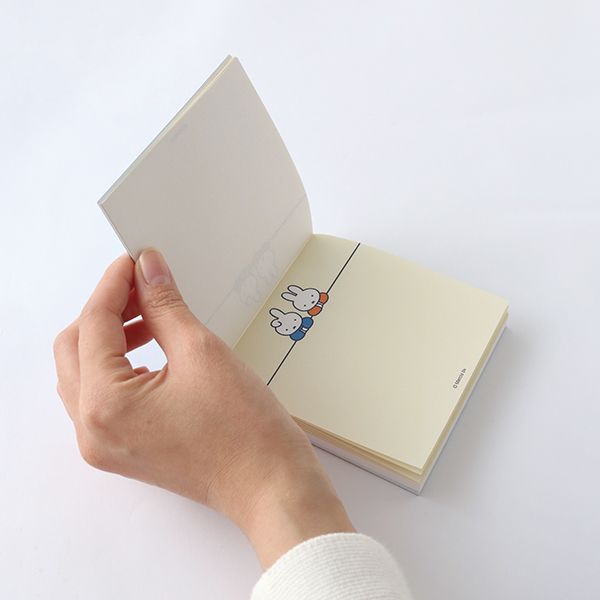 ミッフィー メモパッド・スクエア（pool） 100枚入（4柄×各25枚） メモ帳 文房具 ブルー