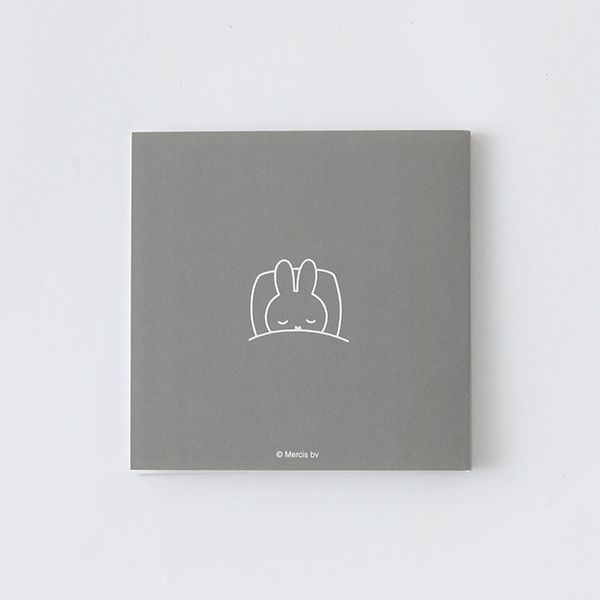 ミッフィー スティッキーメモ（sleep） 付箋 20枚 文房具 グレー