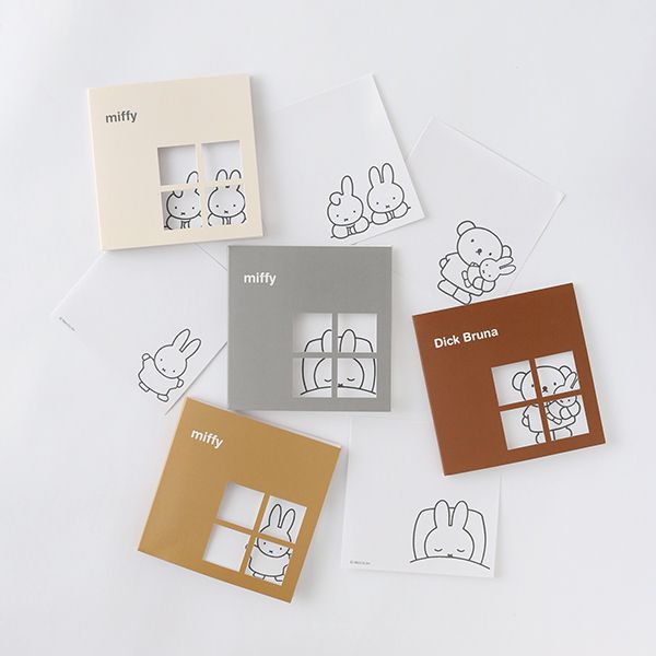 ミッフィー スティッキーメモ（sleep） 付箋 20枚 文房具 グレー