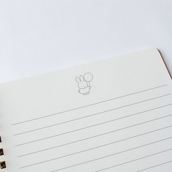 ミッフィー リングノート（balloon） B6サイズ 70枚（140ページ） 文房具 レッド