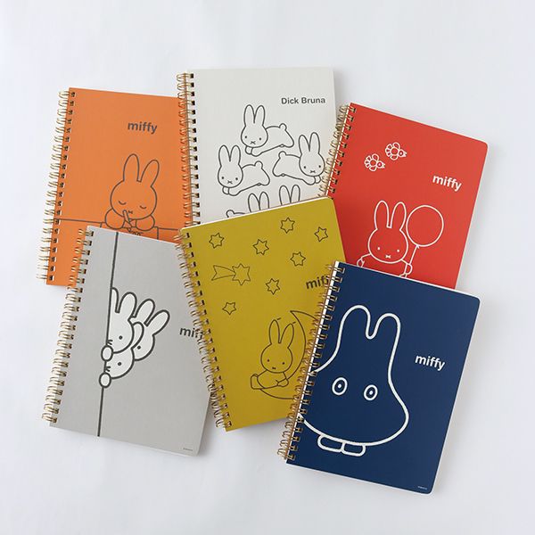 ミッフィー リングノート（balloon） B6サイズ 70枚（140ページ） 文房具 レッド