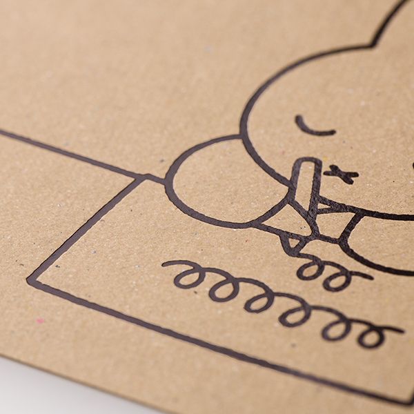 ミッフィー ポストカード（balloon） クラフト紙 メッセージカード 葉書 インテリア