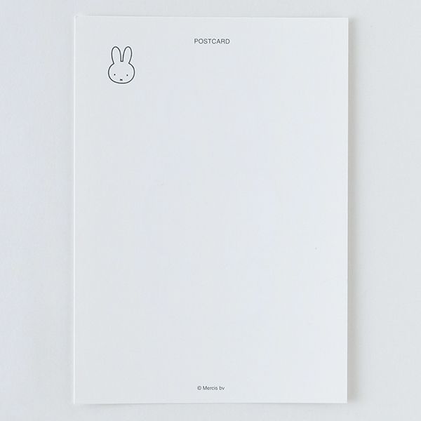 ミッフィー ポストカード（queen） 白厚紙 金箔押し メッセージカード 葉書 インテリア