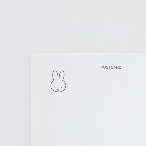 ミッフィー ポストカード（queen） 白厚紙 金箔押し メッセージカード 葉書 インテリア