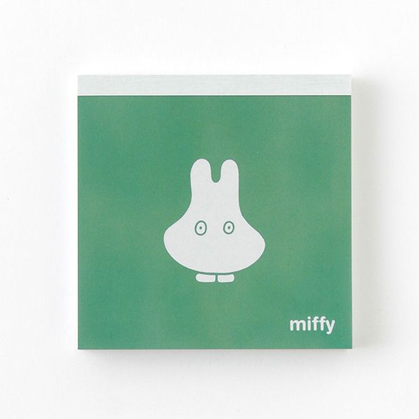 ミッフィー miffy メモパッド・スクエア（obake） GREEN FLASH